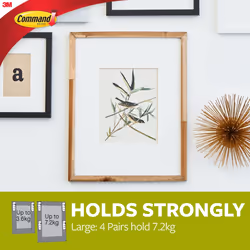 Command Large Picture Hanging Strips-White 4 Sets/Pkg