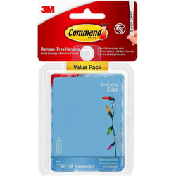 Command Clear Decorating Clips with Clear Strips