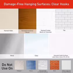 Command 17021CLRES Clear Refill Strips  5/8 x 1 3/4  9/Pack