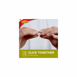Command Picture Hanging Strips  Cabinet Pack  Removable  Holds Up to 6 Lbs Per Pair  0.75 X 2.75  White  4/Set  50 Sets/Carton
