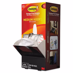 Command - General Purpose Hooks Designer 3Lbs Capacity White 50/Carton Product Category: Desk Accessories & Workspace Organizers/Wall & Panel Organiz