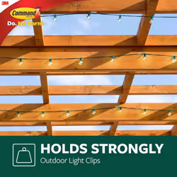 Command Outdoor Light Clip 16/Pkg-16 Clear Clips & 20 Strips