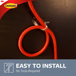 Command 17303CLR  Decorate Damage-Free  Large  4 Pack  8 Total Cord Organizer  8 Clips  Clear  8 Count