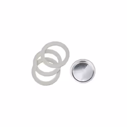 Bialetti Ricambi 0800033 Includes 3 Gaskets and 1 Plate, Compatible with Moka Express, Fiammetta, Break, Happy, DAMA, Moka Melody