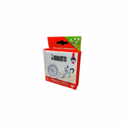 Bialetti Ricambi 0800033 Includes 3 Gaskets and 1 Plate, Compatible with Moka Express, Fiammetta, Break, Happy, DAMA, Moka Melody