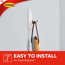 Command Medium Wire Hooks  Holds up to 3 lb  3 Hooks  4 Strips  Damage free Hanging Wall Hooks with Adhesive Strips  No Tools Wall Hooks for Organizat