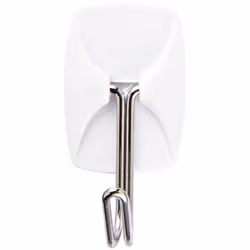 Command Small Wire Toggle Hooks  Damage Free Hanging Wall Hooks with Adhesive Strips  No Tools Wall Hooks for Organization in Living Spaces  4 White H