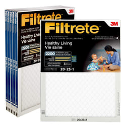 3M EA03DC-6 Elite Allergen Reduction Pleated Air Filter, 3 Months, 20x25x1-In. - Quantity 6