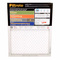 3M EA03DC-6 Elite Allergen Reduction Pleated Air Filter, 3 Months, 20x25x1-In. - Quantity 6