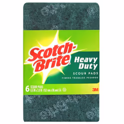 Scotch-Brite 1563721 Brite Heavy Duty Scour Pad, Pack of 6