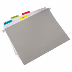Post-it 686ALYR File Tabs  2 x 1 1/2  Aqua/Lime/Red/Yellow  24/Pack