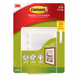 Command Picture & Frame Hanging Strips, Large (24 Pair) by Command