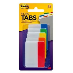 Post-It Filing Tabs self adhesive tab Assorted colours