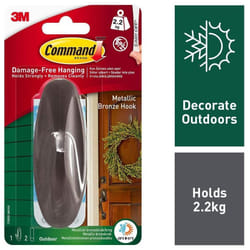 3M Command Outdoor Designer Large Metalic Bronze HookâDamage Freeâ17083BZ-AWES