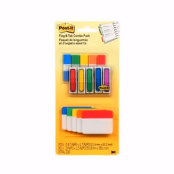 Post-It 686-XLP, Blank tab index, Plastic, Aqua colour, Lime, Red, Yellow