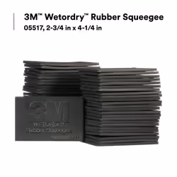 3M Wetordry Rubber Squeegee 05517, 2-3/4 in x 4-1/4 in, Comfort Fit, Flexible, For Wet Sanding
