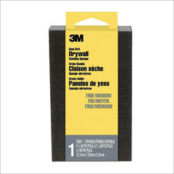 3M Drywall Sanding Sponge  Fine/Medium Grits  Dual Grit Block  Medium Grit to Remove  Fine Grit to Smooth  Ideal for Sanding and Smoothing of Joint Co