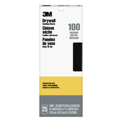 3M Drywall Sanding Sheets  4 3/16-in by 11 1/4-in  100C-Grit  25-Pack