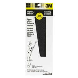 3M Drywall Sanding Screens 99437  4 3/16 in x 11 1/4 in  150 grit  10 screens/pk  10 pks/cs