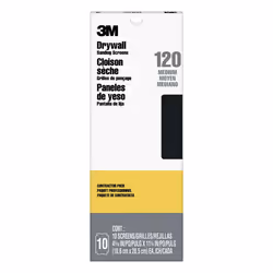 3M Pro-Pak Drywall Sanding Screen  25 Count  120 Grit  4.2 in x 11.25 in  Pre-Cut Screens Fit Most Drywall Sanding Tools  Hea ...
