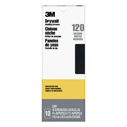 3M Pro-Pak Drywall Sanding Screen  25 Count  120 Grit  4.2 in x 11.25 in  Pre-Cut Screens Fit Most Drywall Sanding Tools  Heavy-Duty Paper Backing Res
