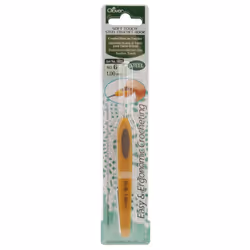 Clover Soft Touch Steel Crochet Hook-Size 6/1mm