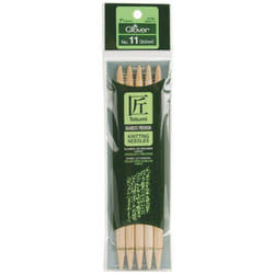 Takumi Bamboo Double Point Knitting Needles 7" 5/Pkg-Size 11/8mm 3015-11