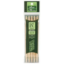 Takumi Bamboo Double Point Knitting Needles 7" 5/Pkg-Size 15/10mm 3015-15
