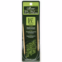 Takumi Bamboo Circular Knitting Needles 16"-Size 3/3.25mm 1616-3