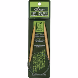 Takumi Bamboo Circular Knitting Needles 16"-Size 10.5/6.5mm -1616-105