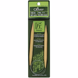 Takumi Bamboo Circular Knitting Needles 16"-Size 11/8mm 1616-11