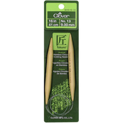 Takumi Bamboo Circular Knitting Needles 16"-Size 13/9mm 1616-13