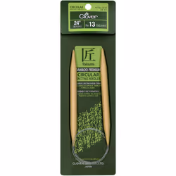 Takumi Bamboo Circular Knitting Needles 24"-Size 13/9mm 1624-13