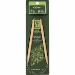 Takumi Bamboo Circular Knitting Needles 36"-Size 11/8mm 1636-11
