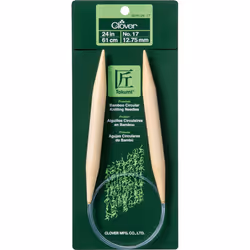 Takumi Bamboo Circular Knitting Needles 24"-Size 17 1624-17
