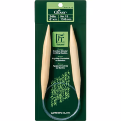 Takumi Bamboo Circular Knitting Needles 24"-Size 19 1624-19