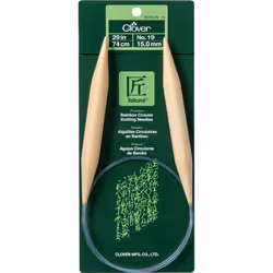 Takumi Bamboo Circular Knitting Needles 29"-Size 19 1629-19