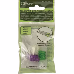 Large Coil Knitting Needle Holders-3/Pkg