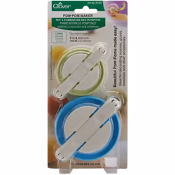 Clover Pom-Pom Makers Large-2.5" & 3.375" 2/Pkg