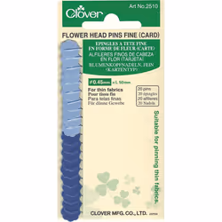 Clover Flower Head Pins Fine Card