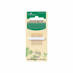 Clover Gold Eye Quilting Between Needles-Size 10 15/Pkg
