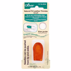 Clover Small Natural Fit Leather Thimble