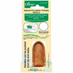 Natural Fit Leather Thimble-Medium