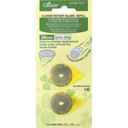 Clover Rotary Blade Refills 28mm 2/Pkg-