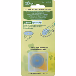Clover Rotary Blade Refills 28mm 5/Pkg-