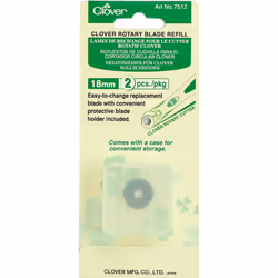 Clover Rotary Blade Refills 18mm 2/Pkg-