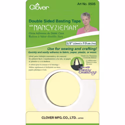 Clover Double-Sided Basting Tape W/Nancy Zieman-.5"X7.5yd