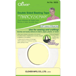 Clover Double-Sided Basting Tape W/Nancy Zieman-.5"X7.5yd