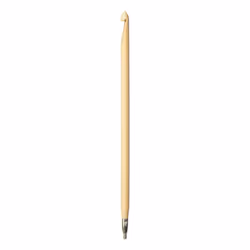 CLOVER Takumi Bamboo Interchangeable Tunisian Crochet Hook Brown  6.5"""" Height x 0.2"""" Width x 0.2"""" Length