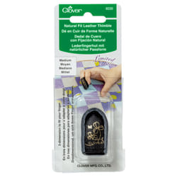 Clover Limited Edition Natural Fit Leather Thimble-Medium 6039